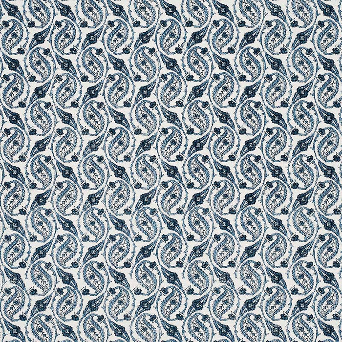 Jasper Gainsborough Paisley Ocean Blue Fabric JP 7231