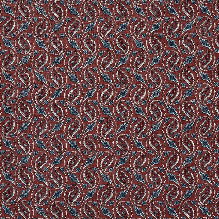 Jasper Gainsborough Paisley Rust Fabric JP 7236