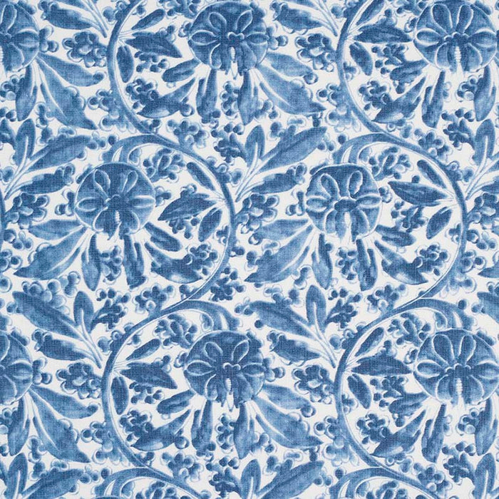 Jasper Pagoda Vine Indigo Fabric JP 7243