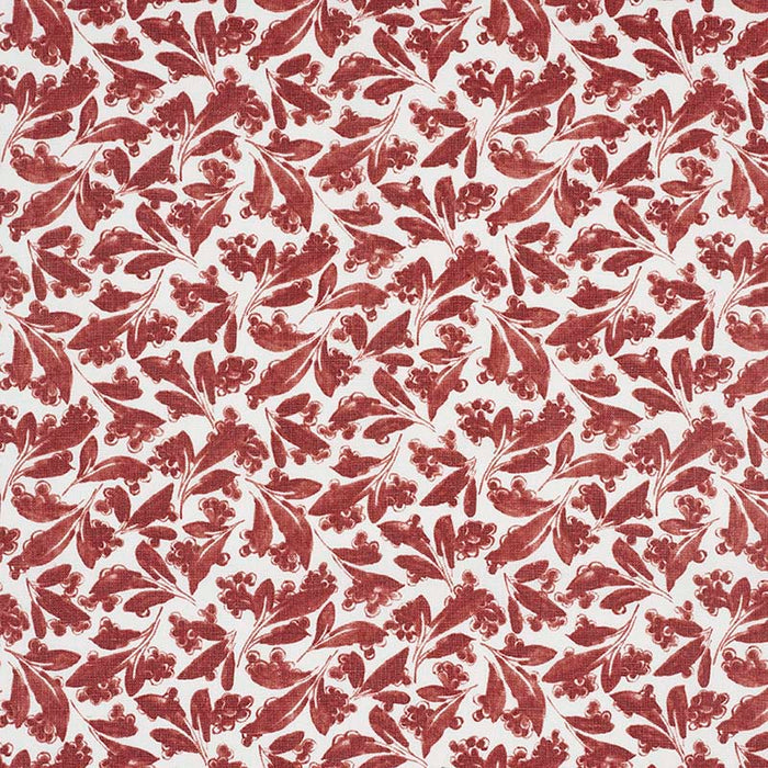 Jasper Pagoda Leaf Red Fabric JP 7254