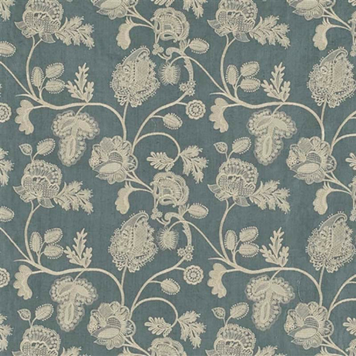 Jasper Chennai Cream on Blue Fabric JW-7422