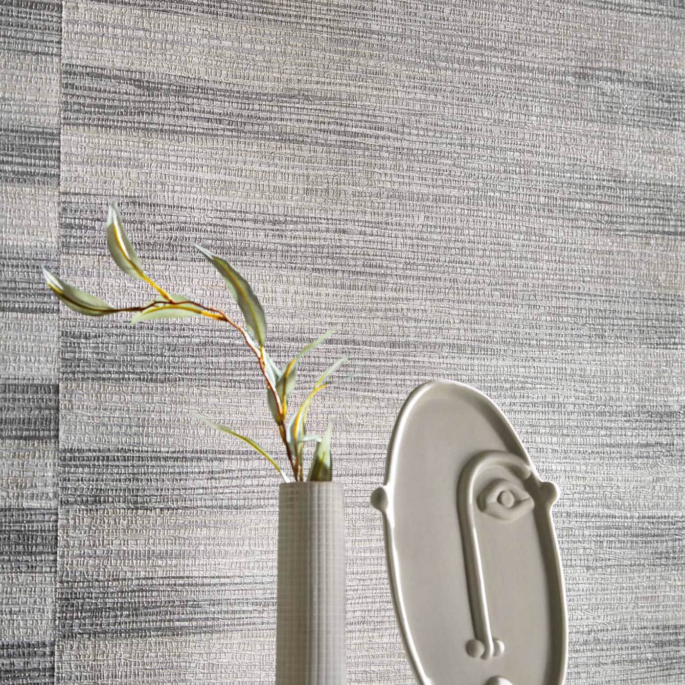 Zoffany Kensington Grasscloth Paris Grey 313003 Wallpaper ZHIW313003