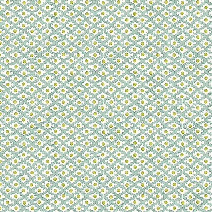 Galbraith & Paul Lattice Baby Blue/Kiwi Wallpaper