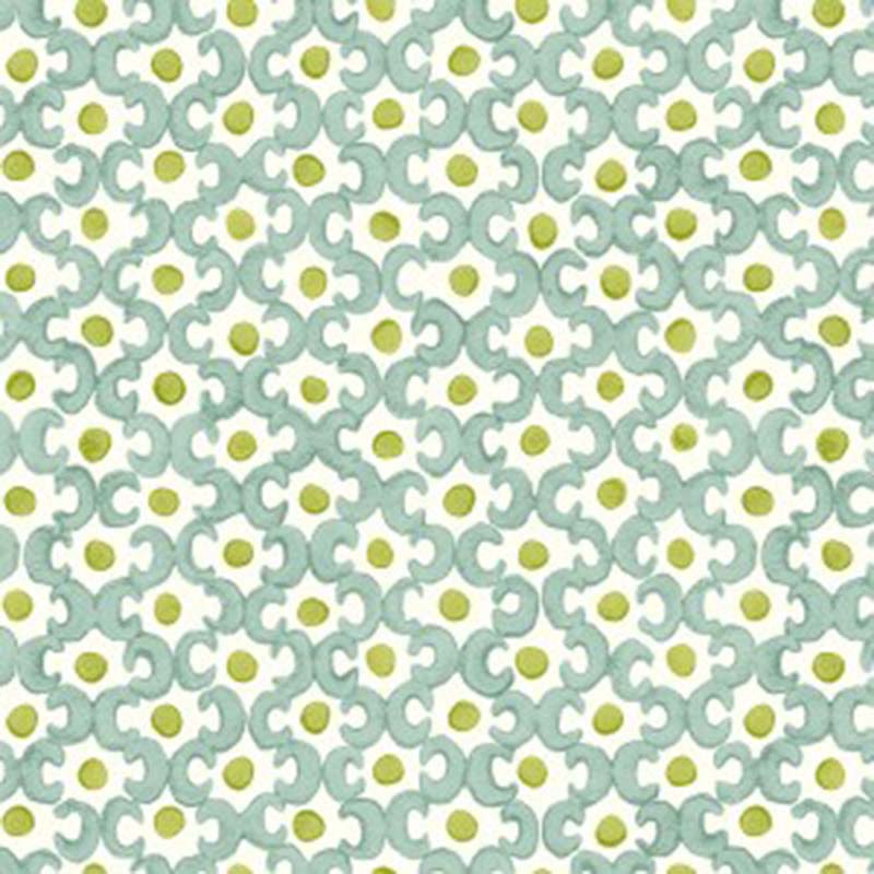 Galbraith & Paul Lattice Baby Blue/Kiwi Wallpaper