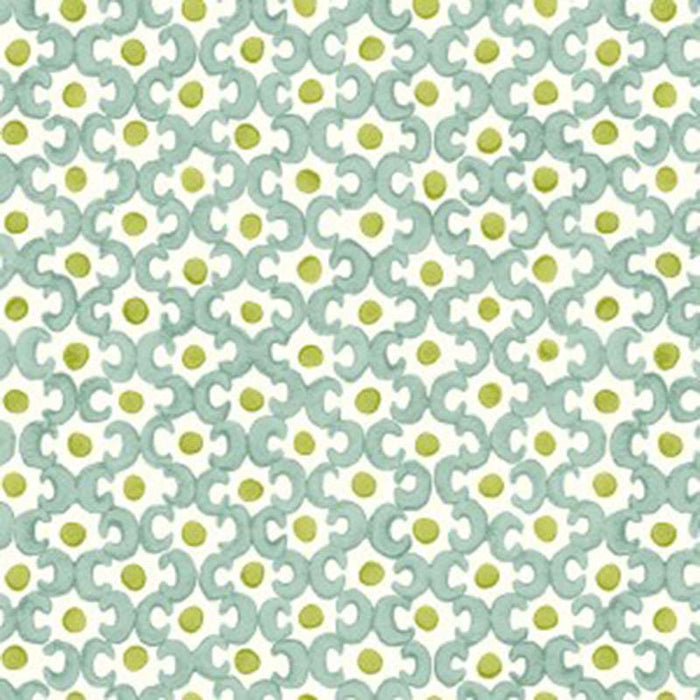 Galbraith & Paul Lattice Baby Blue/Kiwi Wallpaper