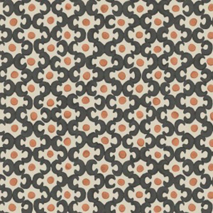 Galbraith & Paul Lattice Black/Light Clay Wallpaper