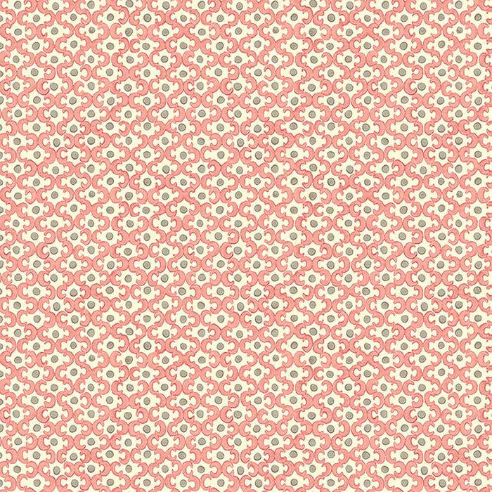 Galbraith & Paul Lattice Rhubarb/Fawn Wallpaper