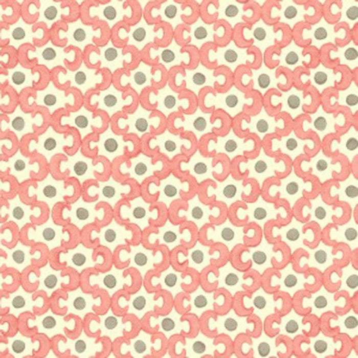 Galbraith & Paul Lattice Rhubarb/Fawn Wallpaper