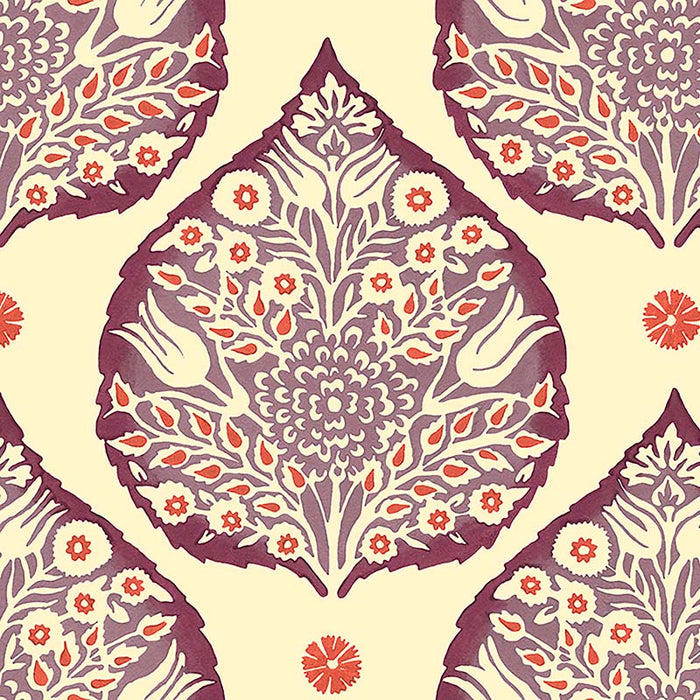 Galbraith & Paul Lotus Plum Wallpaper