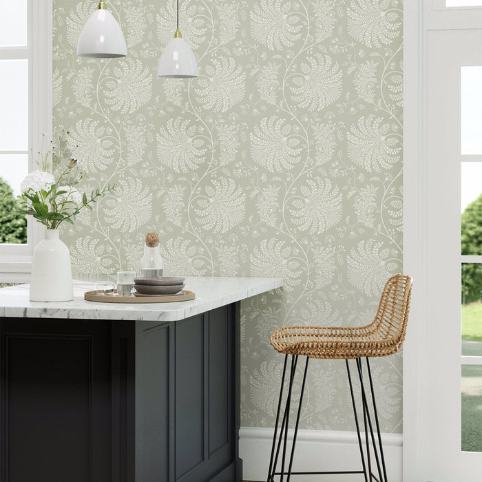 Sanderson Mapperton Russet/Cream 216339 Wallpaper DART216339