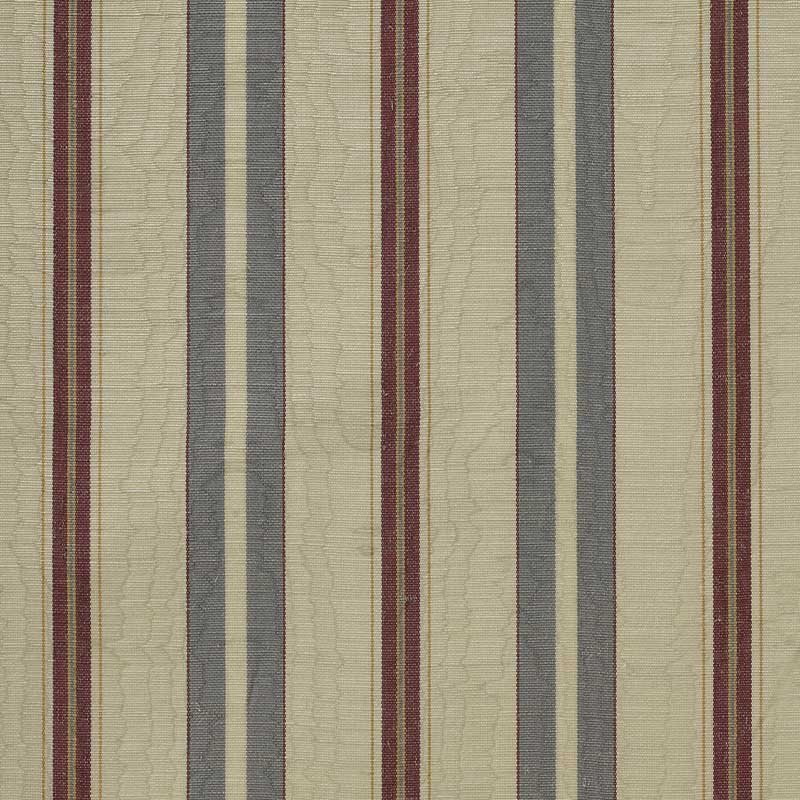 Marvic Textiles Misa Moire Stripe Maroon/Grey Fabric 4331-21