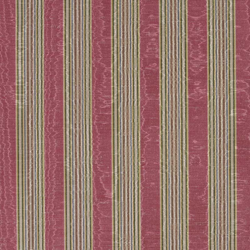 Marvic Textiles Misa Moire Stripe Geranium Fabric 6784-17