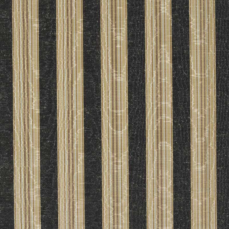 Marvic Textiles Misa Moire Stripe Ebony Fabric 6784-28