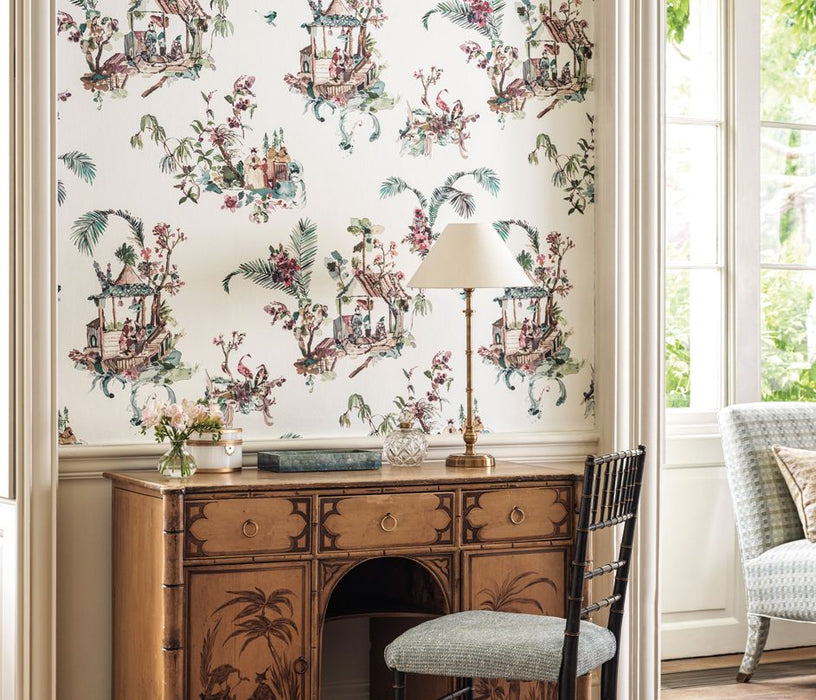 Nina Campbell Toile Chinoise 02 Wallpaper NCW4497-02