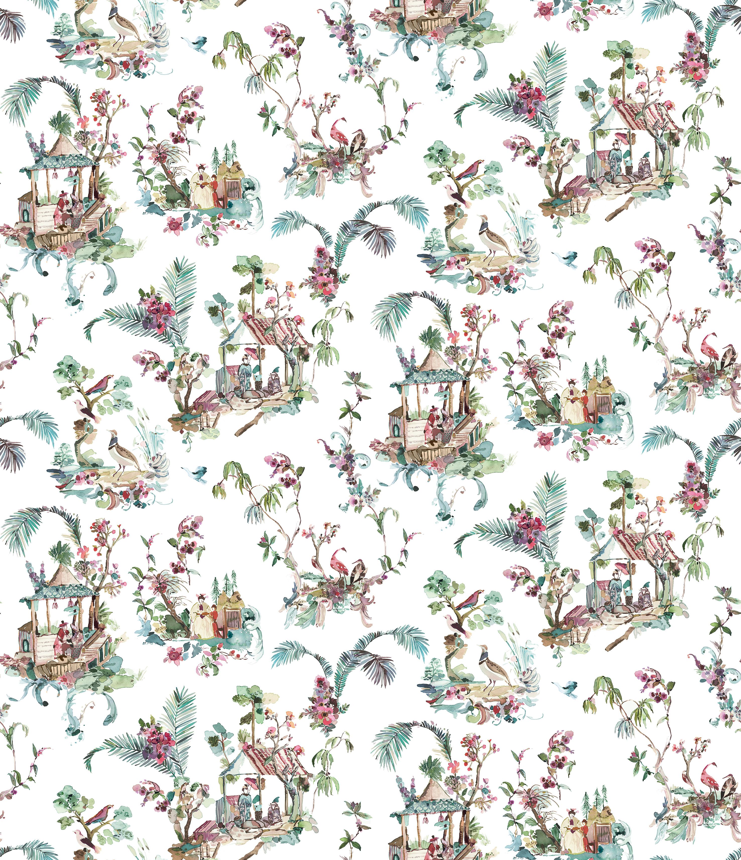 Nina Campbell Toile Chinoise 2 Fabric NCF4460-02