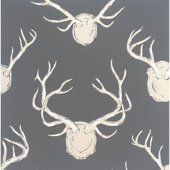 Lee Jofa Antlers Paper Grey Wallpaper P2017102.11.0