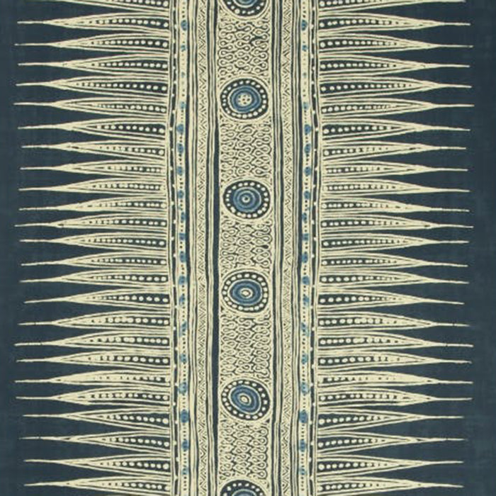 Lee Jofa Indian Zag Paper Indigo Wallpaper P2018107.50.0