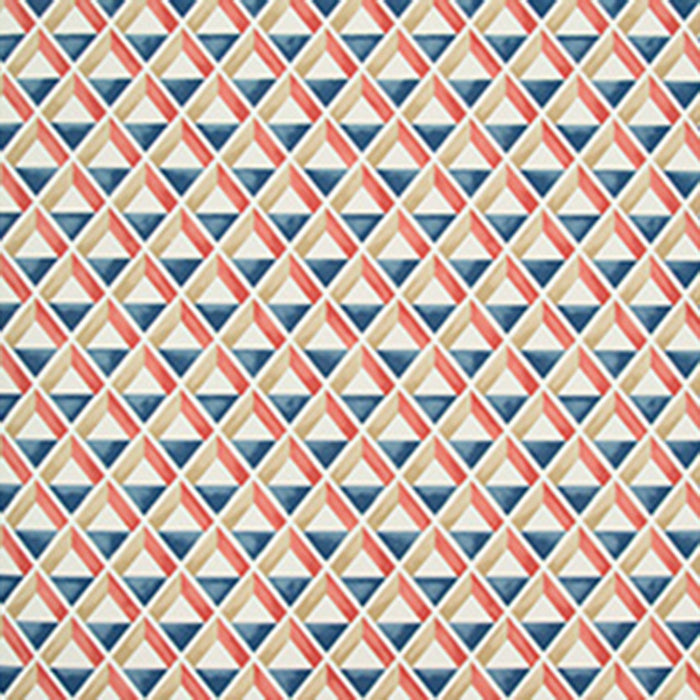 Lee Jofa Cannes Paper Red/Blue Wallpaper P2018108.195.0