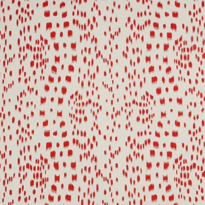 Brunschwig & Fils Les Touches Red Wallpaper Sample P8012138.19