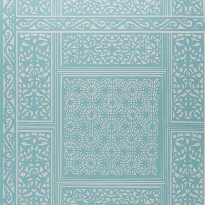 Brunschwig & Fils Bombay Aqua Wallpaper P8014101.513.0