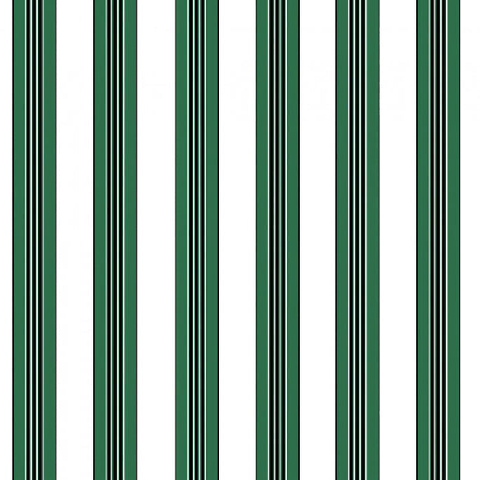 Brunschwig & Fils Rayure Lione Emerald Wallpaper P8015104.53.0