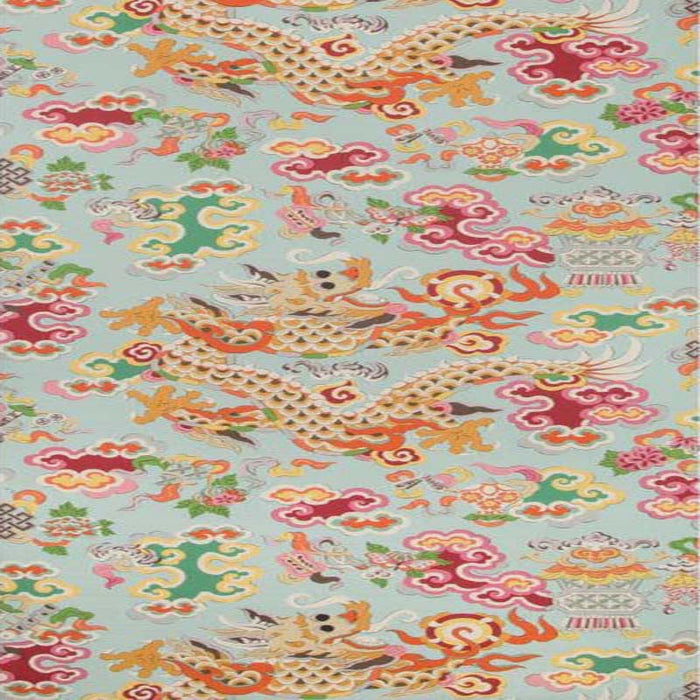 Brunschwig & Fils Ming Dragon Aqua Wallpaper P8019113.137.0