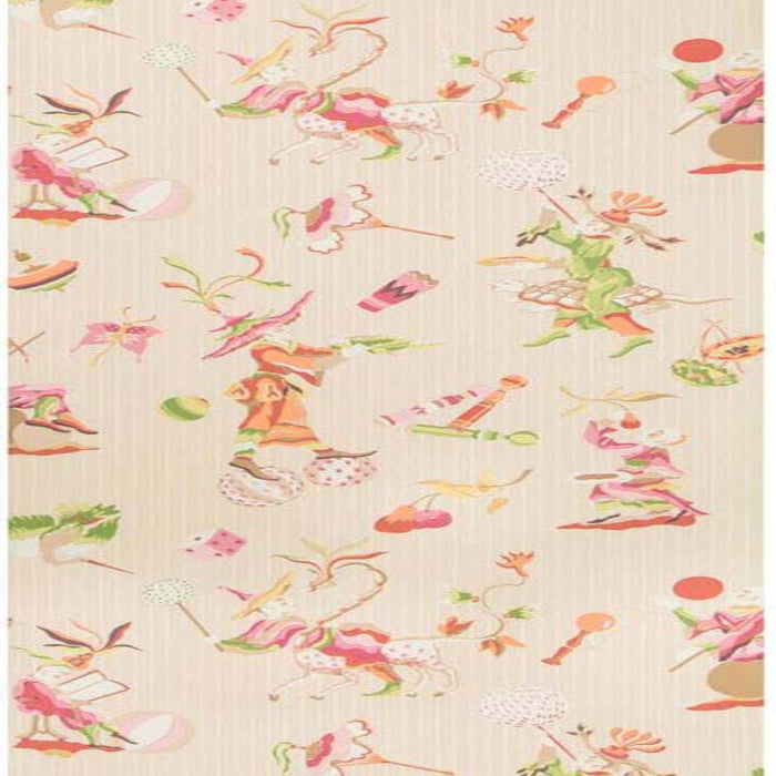 Brunschwig & Fils Cirque Chinois Pink Wallpaper P8019114.174.0