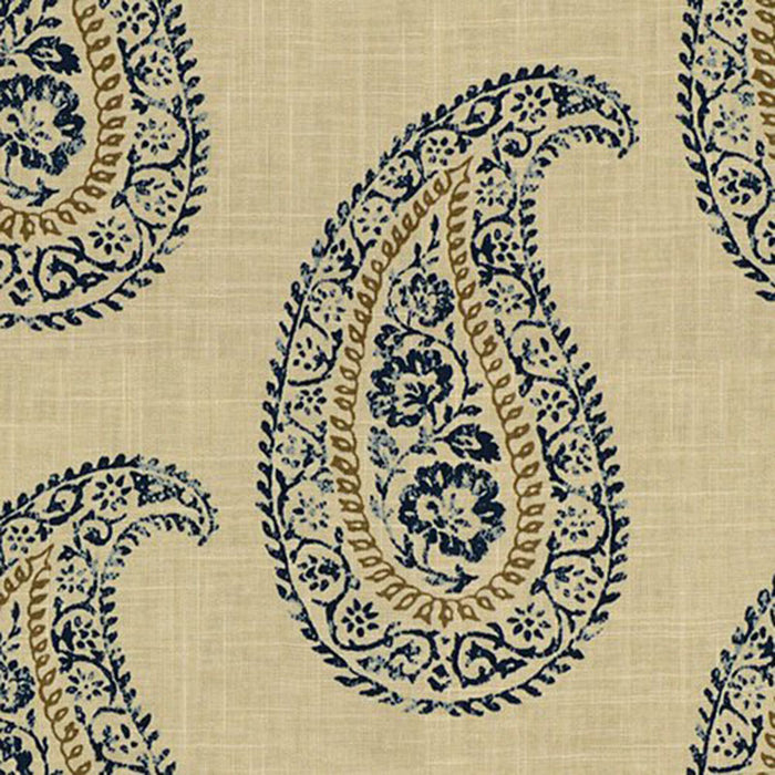 Baker Lifestyle Madira Indigo/Taupe Fabric PP50374.1.0