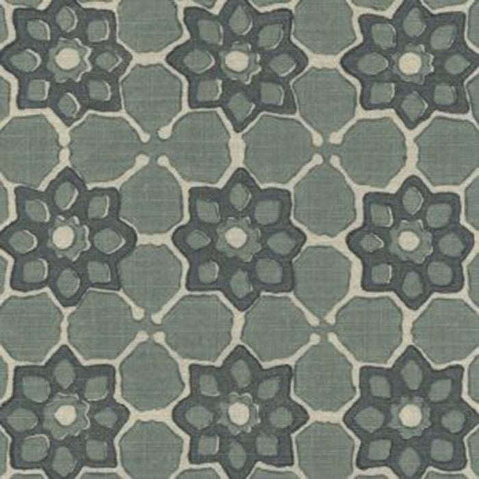 Galbraith & Paul Reverse Tile Lagoon Fabric