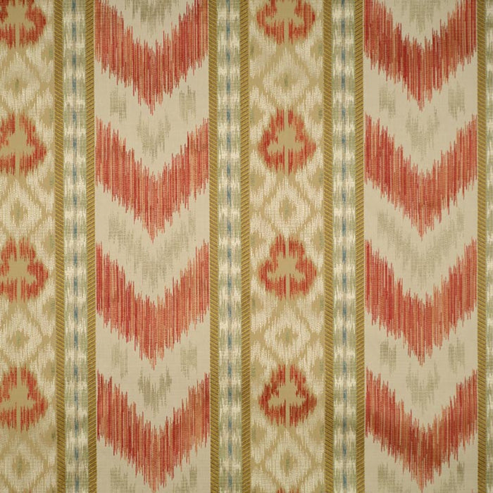 Colony Ungherese Rigato Multi Reds & Taupes Fabric CL 000426416