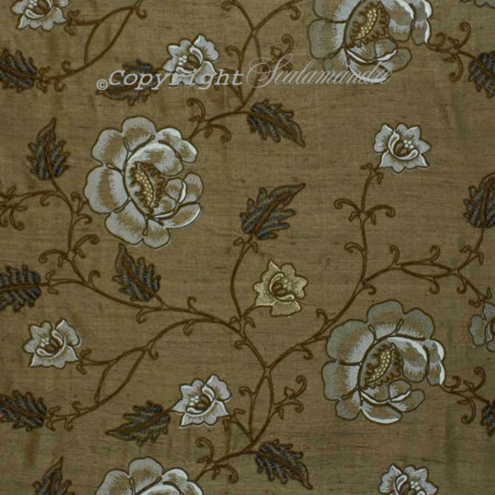 Colony Flowdery Brown On Brown Fabric CL 000526818