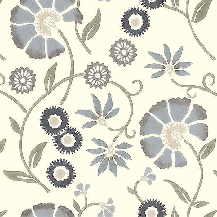 Galbraith & Paul Spring Garden Carbon Wallpaper