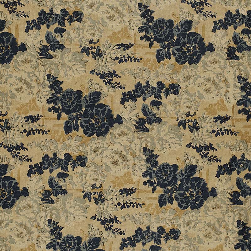 Templeton Darby Rose Indigo Fabric T2007-02