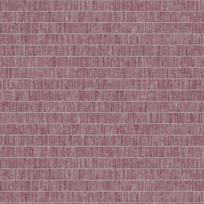 Seabrook Designs Blue Grass Band Pink Pomona Wallpaper TC70009