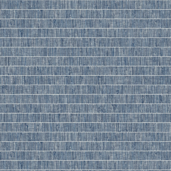 Seabrook Designs Blue Grass Band Hosta Blue Wallpaper TC70012