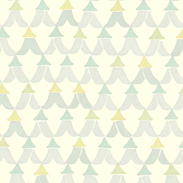 Galbraith & Paul Tents Light Robin's Egg / Multi Wallpaper