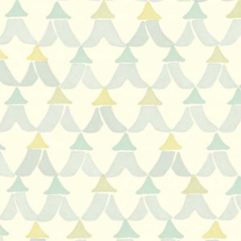 Galbraith & Paul Tents Light Robin's Egg / Multi Wallpaper