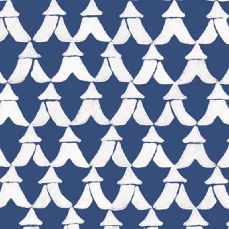 Galbraith & Paul Tents Navy / Bright White Wallpaper