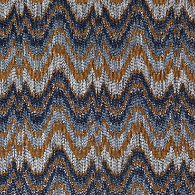 Marvic Textiles Vesta Indigo/Mustard Fabric 5828-4