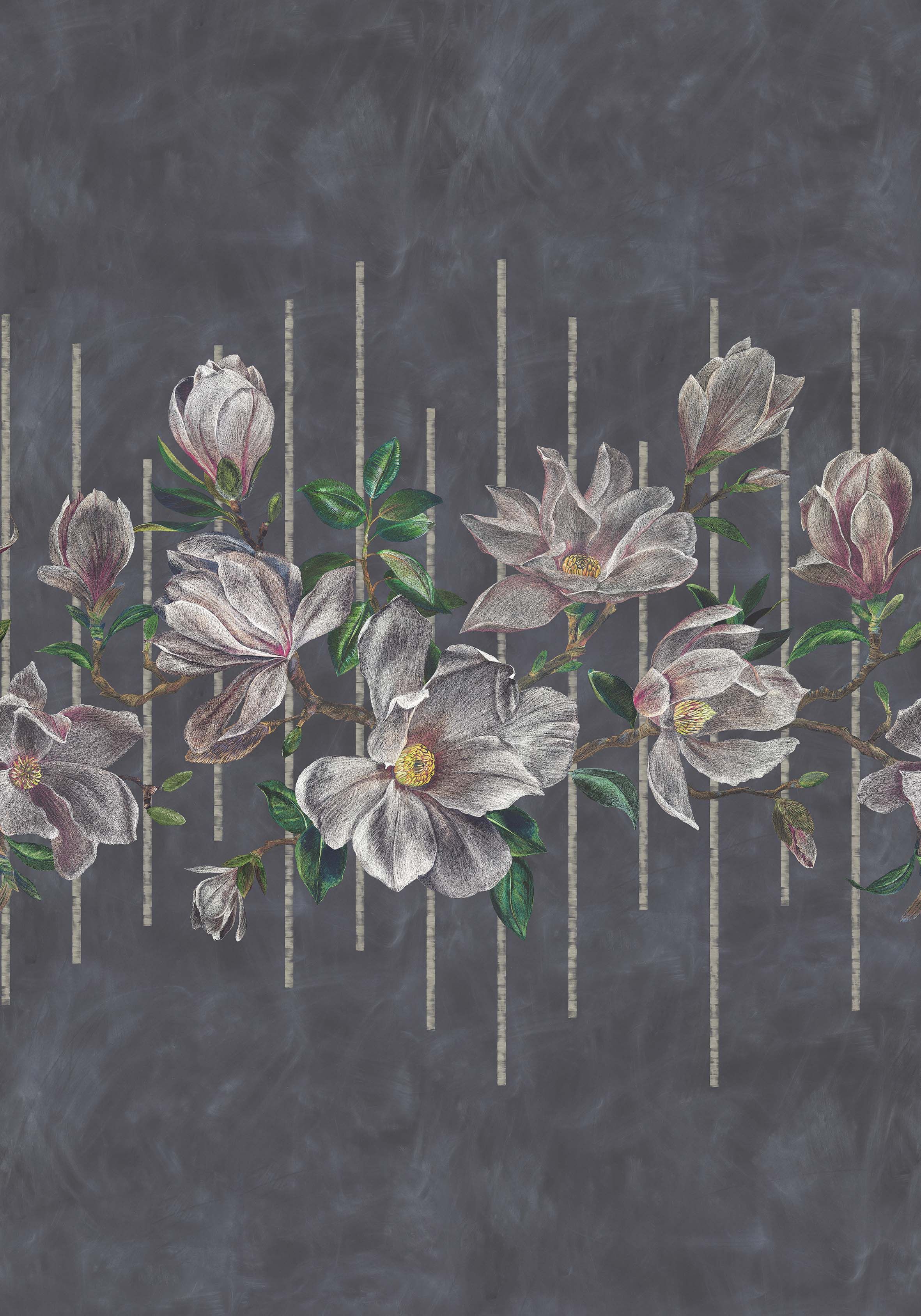 Osborne & Little Magnolia Frieze Panel  1 Wallpaper W7338-01