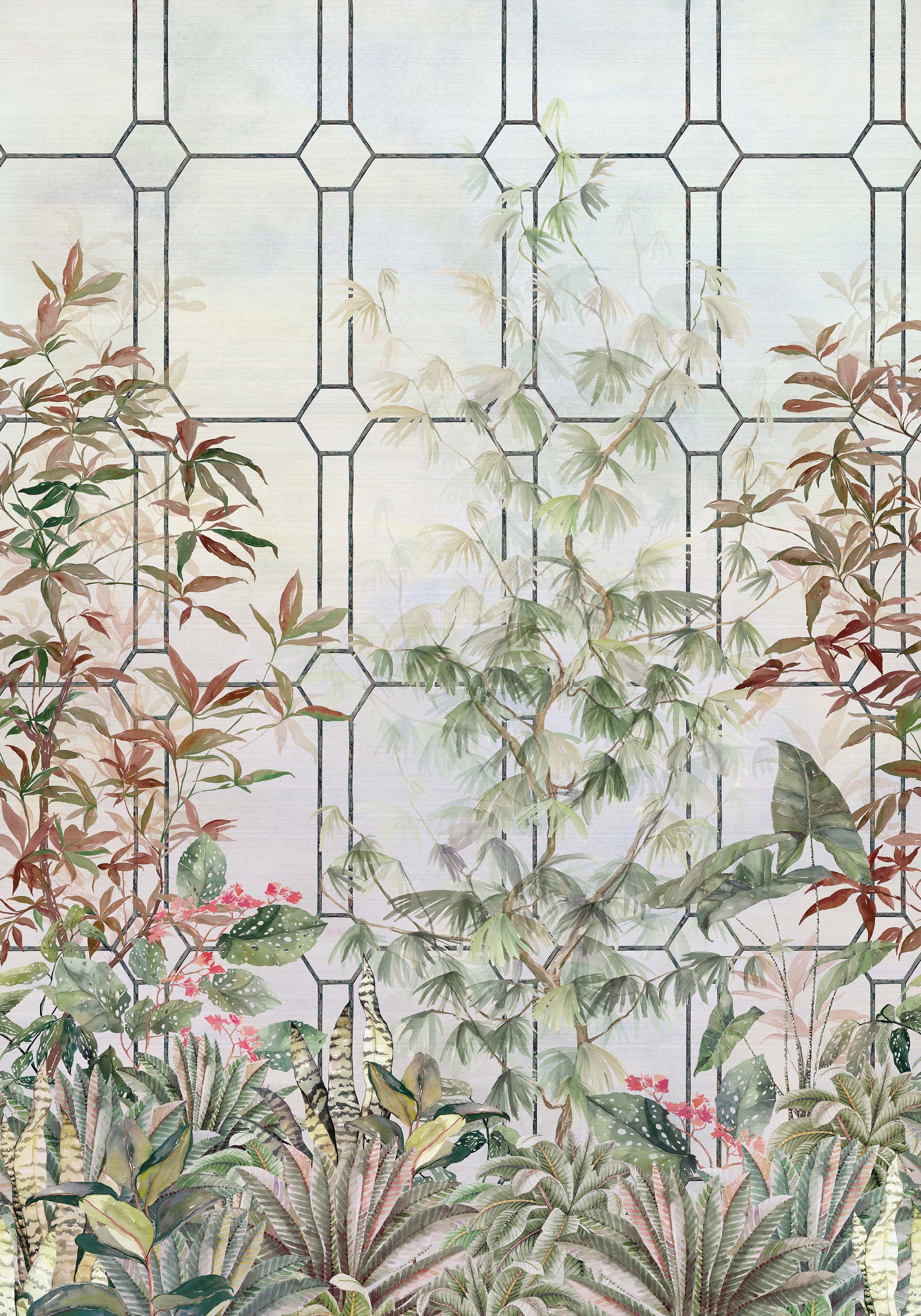 Osborne & Little Katsura Panel 1 Wallpaper W7611-01