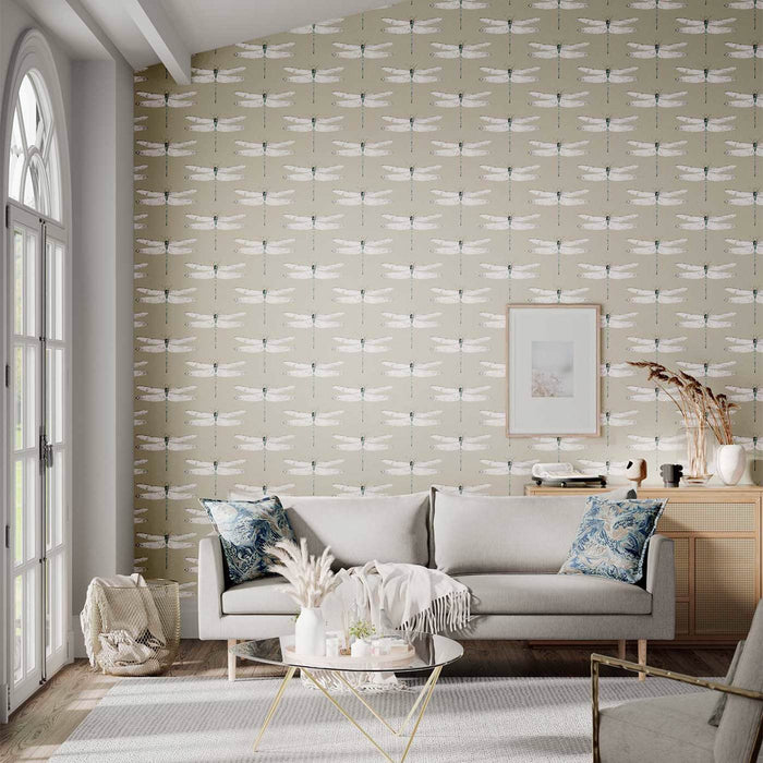 Harlequin Demoiselle Ochre/Grape 111244 Wallpaper HGAT111244